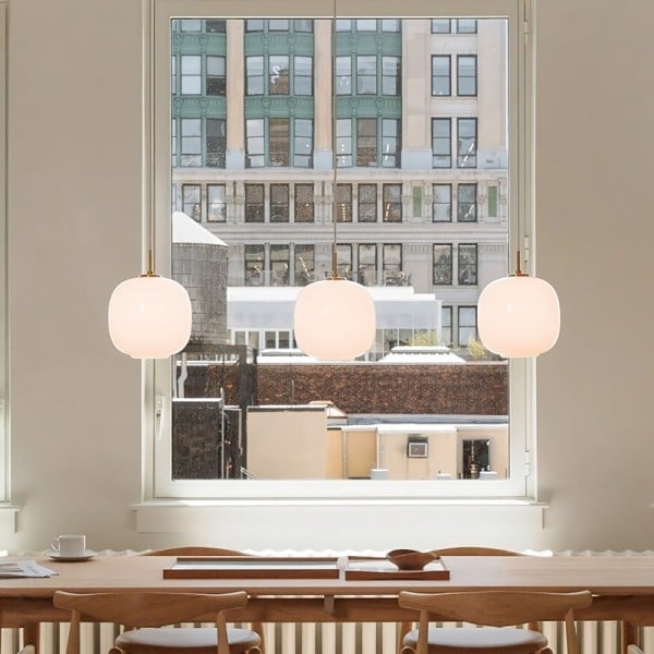 Opalys™ – Lampe Suspendue Style Nordique en Verre Opale