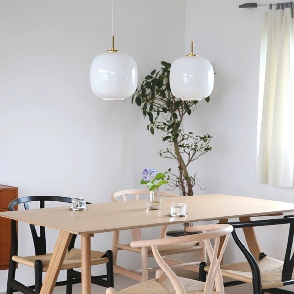 Opalys™ – Lampe Suspendue Style Nordique en Verre Opale