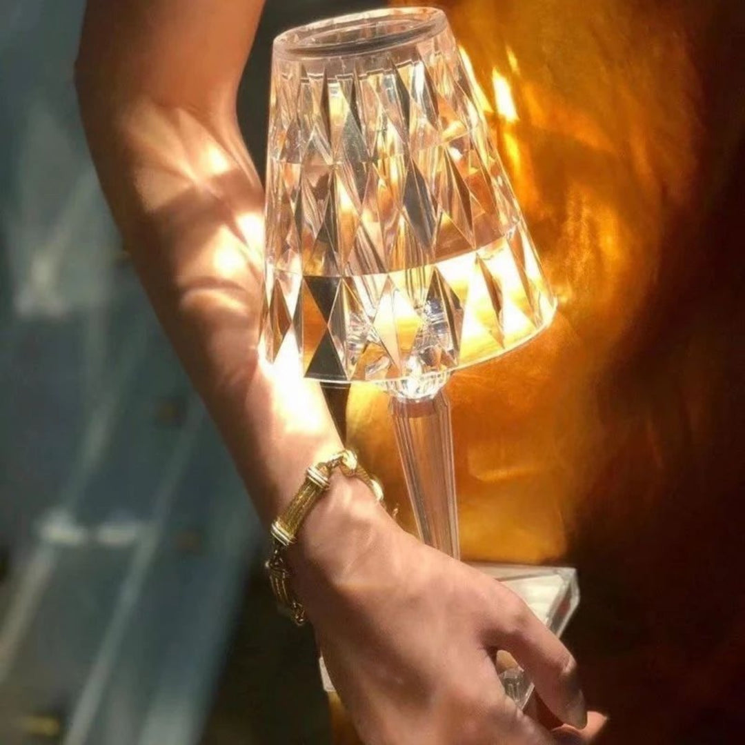 SparkleTouch™ – Lampe tactile en cristal