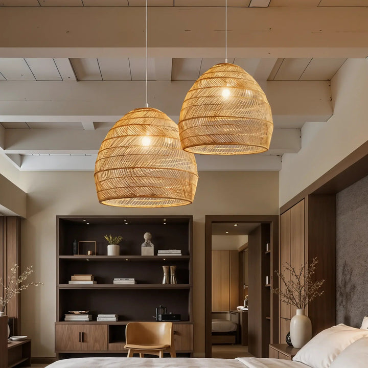 EcoLustre™ – Lumière Suspendue Naturelle