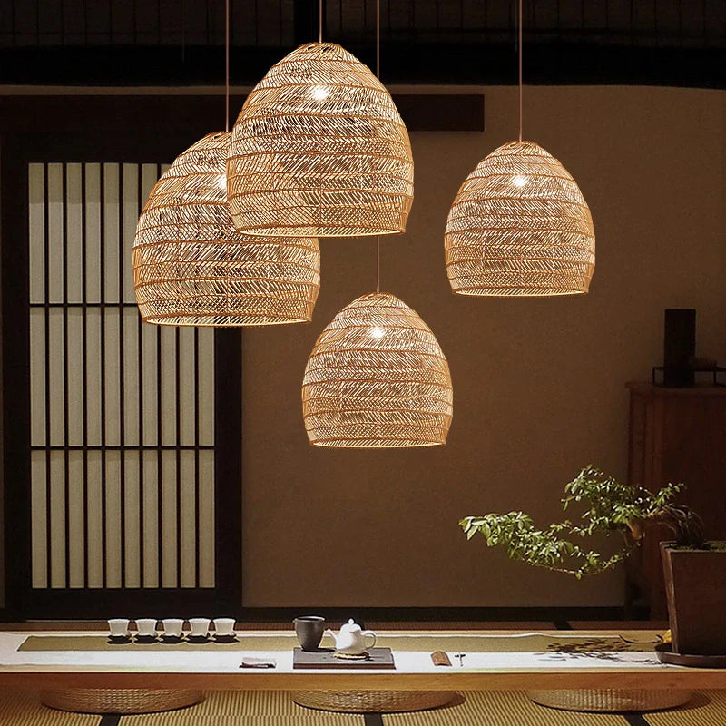 EcoLustre™ – Lumière Suspendue Naturelle