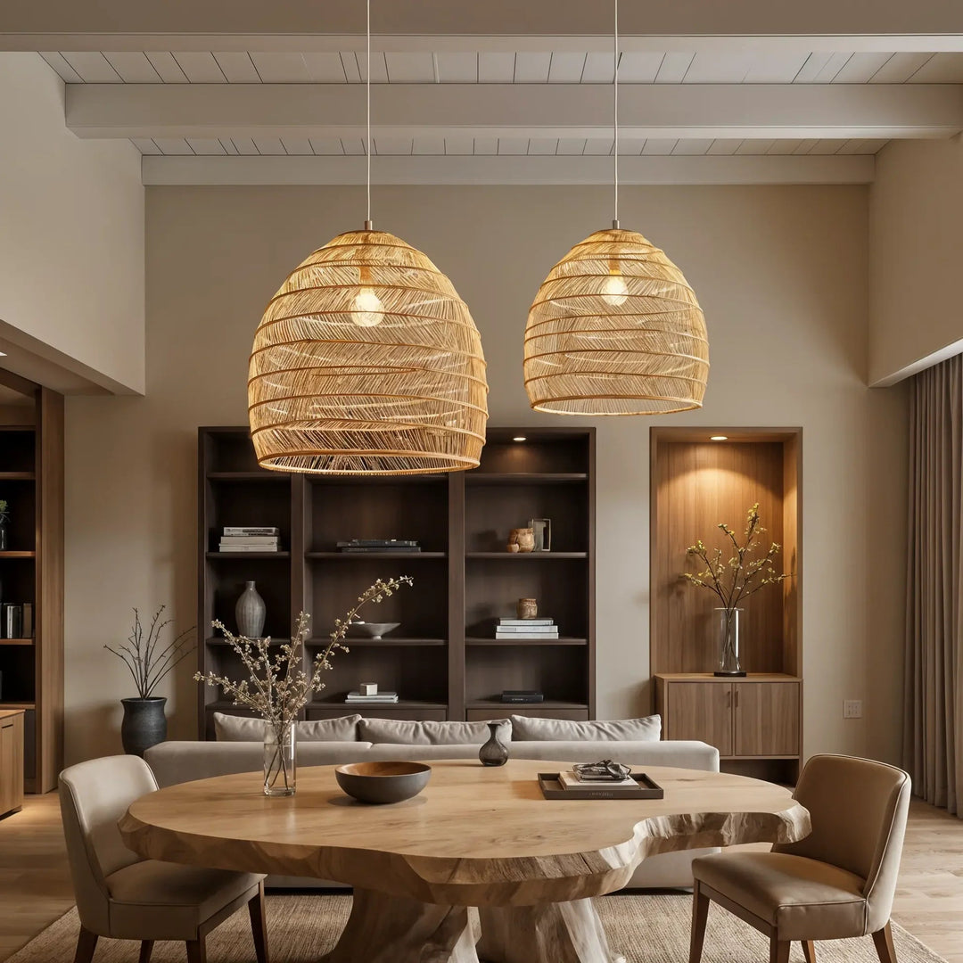 EcoLustre™ – Lumière Suspendue Naturelle
