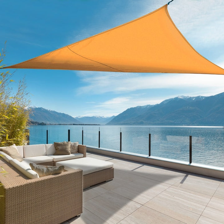 OmbraSoleil™ – Toile Triangulaire Moutarde Anti-UV