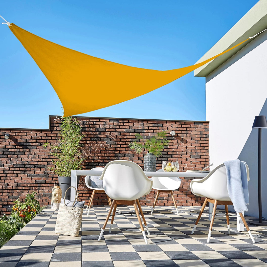 OmbraSoleil™ – Toile Triangulaire Moutarde Anti-UV