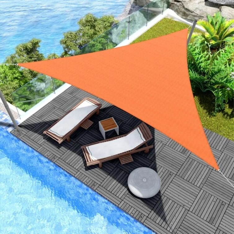 OmbraSoleil™ – Toile Triangulaire Orange Anti-UV
