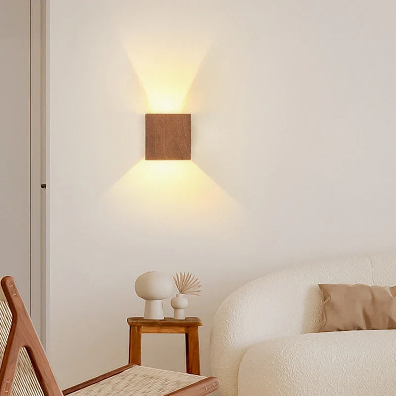 BoisBloc™ – Éclairage Mural Cubique Moderne
