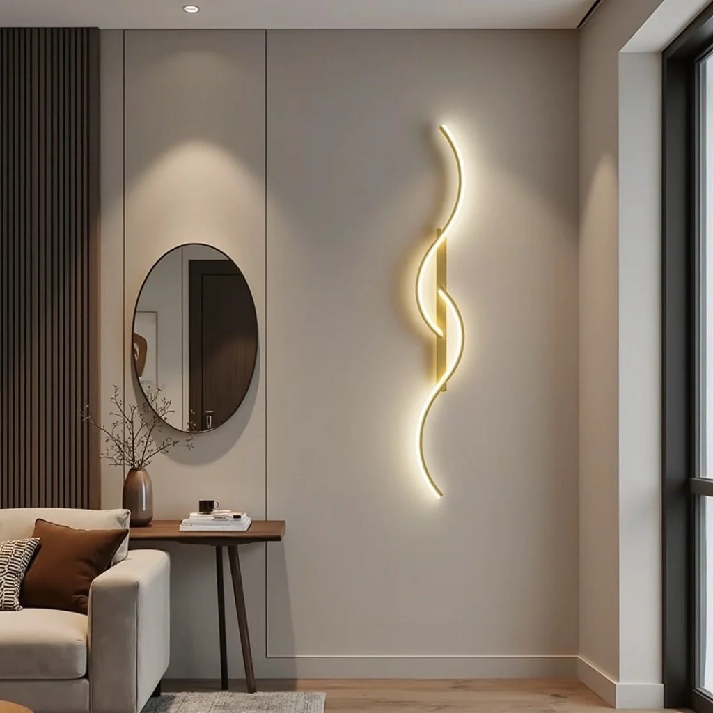 LumiSwerve™ – Applique Murale Ondulée Moderne