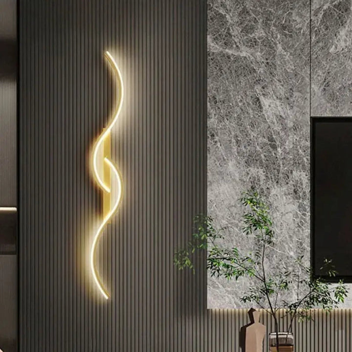 LumiSwerve™ – Applique Murale Ondulée Moderne