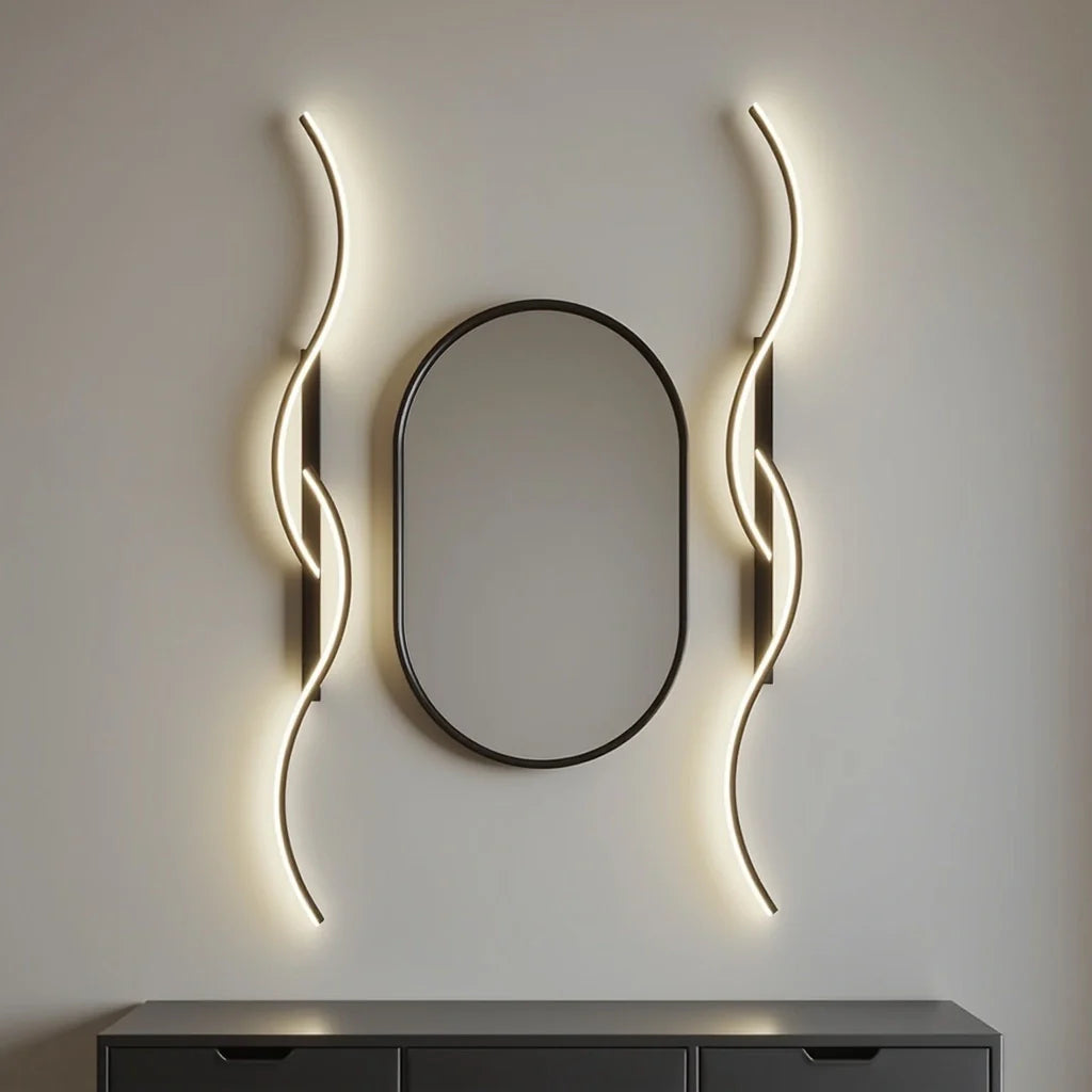 LumiSwerve™ – Applique Murale Ondulée Moderne